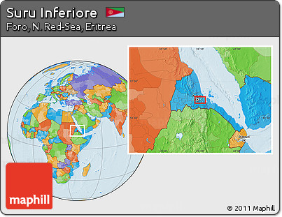 Political Location Map of Suru Inferiore