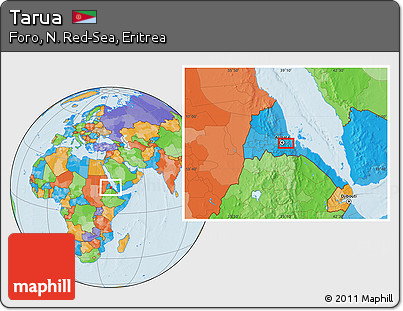 Political Location Map of Tarua