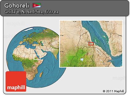 Satellite Location Map of Gohoreli