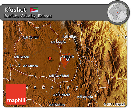 Physical Map of K'ushut
