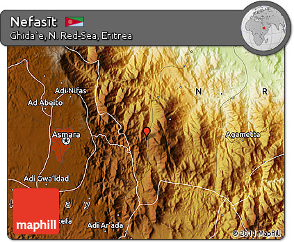 Physical Map of Nefasīt