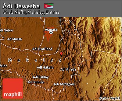 Physical Map of Ādī Hawesha
