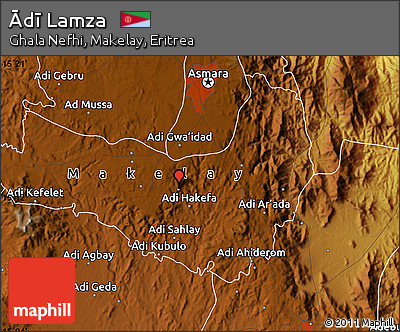 Physical Map of Ādī Lamza