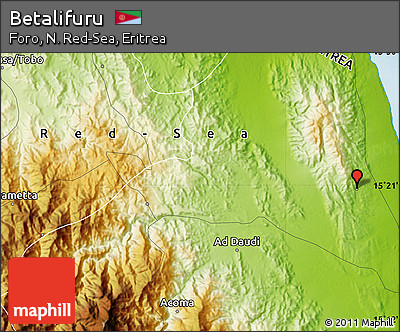 Physical Map of Betalifuru