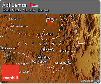 Physical Map of Ādī Lamza
