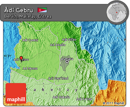 Political Map of Ādī Gebru