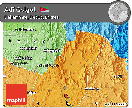 Political Map of Ādī Golgol