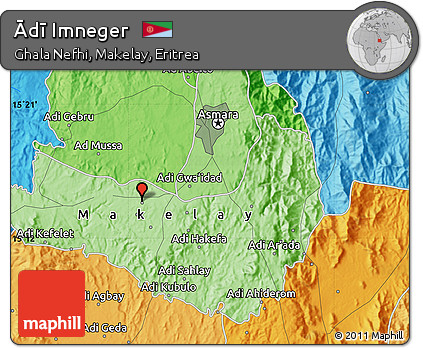 Political Map of Ādī Imneger