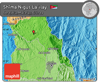Political Map of Shīma Nigus La`ilay