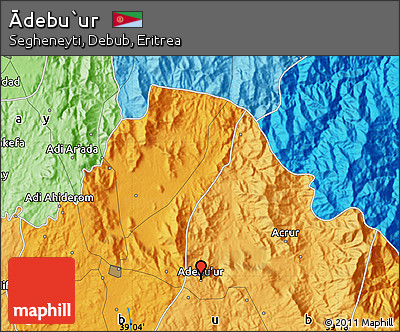 Political Map of Ādebu`ur