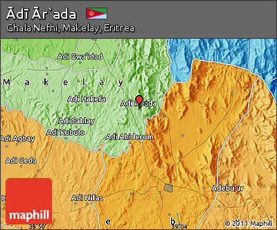 Political Map of Ādī Ār`ada