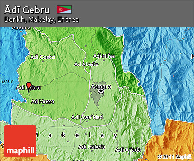 Political Map of Ādī Gebru