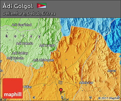 Political Map of Ādī Golgol