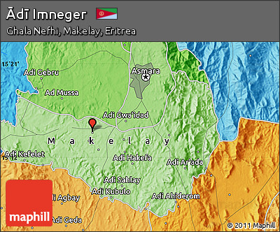 Political Map of Ādī Imneger