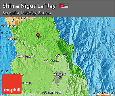 Political Map of Shīma Nigus La`ilay