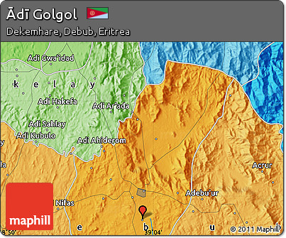 Political Map of Ādī Golgol