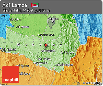 Political Map of Ādī Lamza