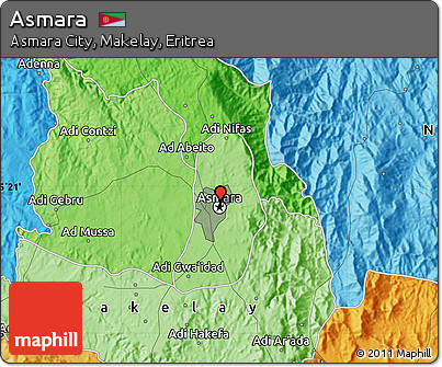 Political Map of Asmara