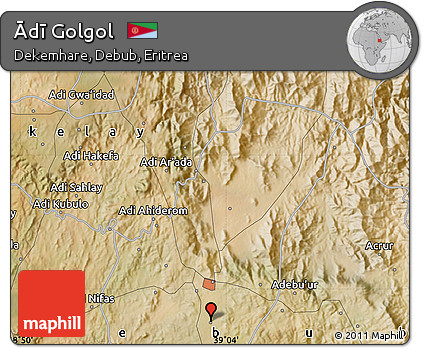 Satellite Map of Ādī Golgol