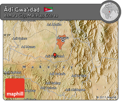 Satellite Map of Ādī Gwa'idad