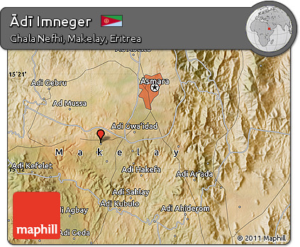 Satellite Map of Ādī Imneger