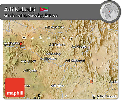 Satellite Map of Ādī Kelkaltī