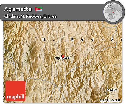 Satellite Map of Agametta