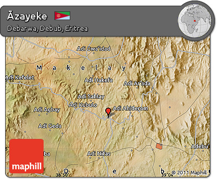 Satellite Map of Āzayeke