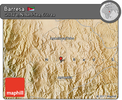 Satellite Map of Barresa
