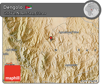 Satellite Map of Dengolo