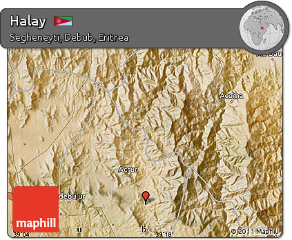 Satellite Map of Halay