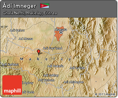 Satellite Map of Ādī Imneger