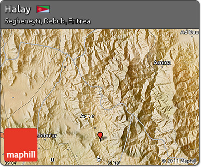 Satellite Map of Halay