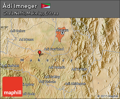 Satellite Map of Ādī Imneger