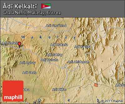 Satellite Map of Ādī Kelkaltī