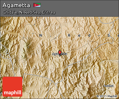 Satellite Map of Agametta