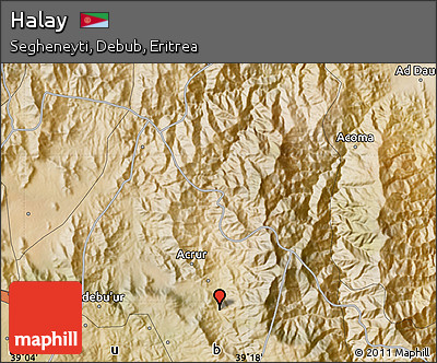 Satellite Map of Halay