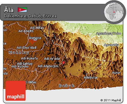 Physical Panoramic Map of Āla