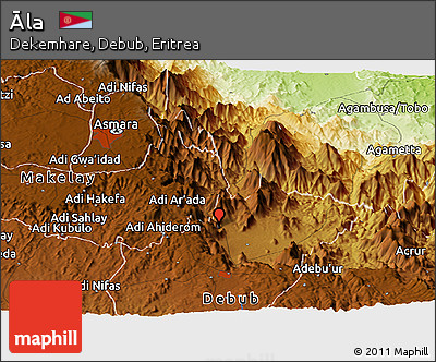 Physical Panoramic Map of Āla
