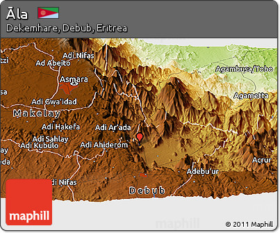 Physical Panoramic Map of Āla