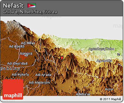 Physical Panoramic Map of Nefasīt