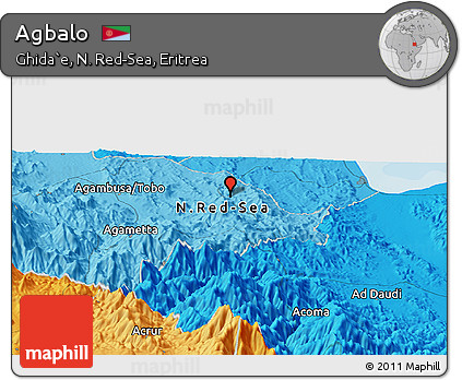 Political Panoramic Map of Agbalo