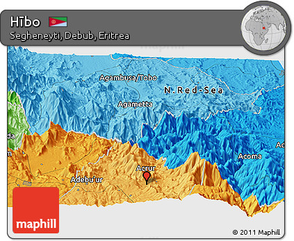 Political Panoramic Map of Hībo