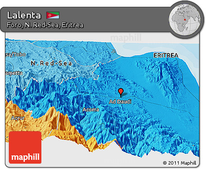 Political Panoramic Map of Lalenta