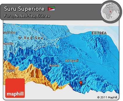 Political Panoramic Map of Suru Superiore