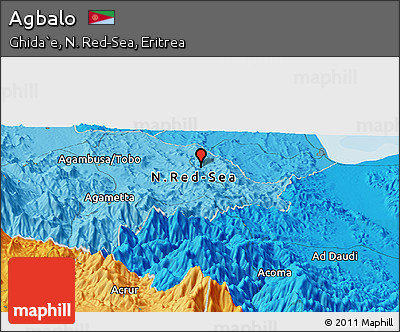 Political Panoramic Map of Agbalo