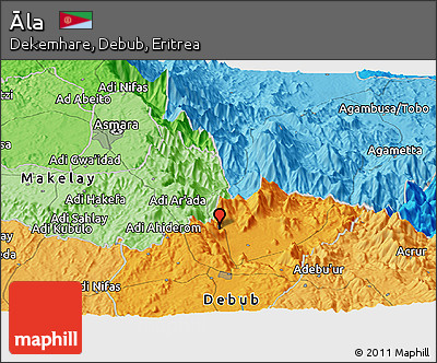 Political Panoramic Map of Āla