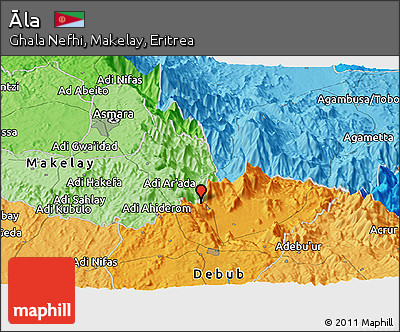 Political Panoramic Map of Āla