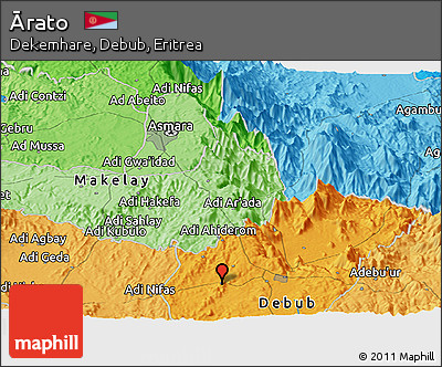Political Panoramic Map of Ārato