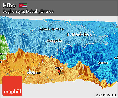 Political Panoramic Map of Hībo